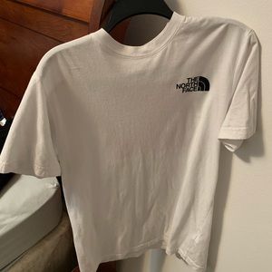 North Face White Graphic Tee